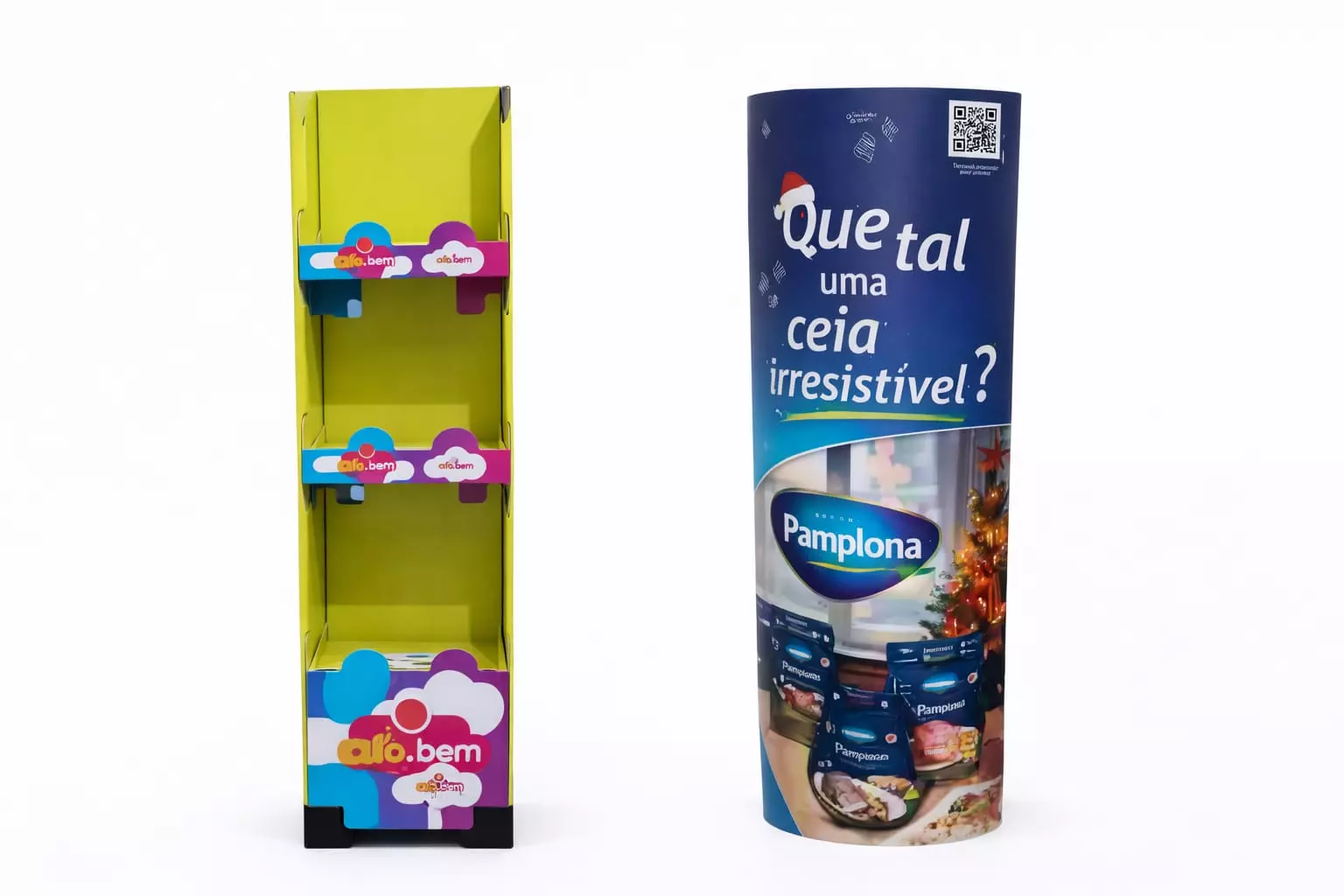 display de chão em papel
